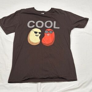 Gildan Brown Cool Beans Graphic Tee